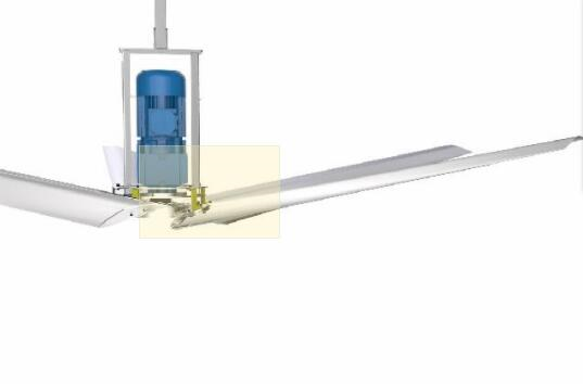 解决车间通风降温安装大型工业风扇方案