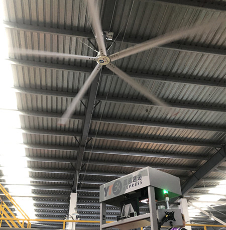 大型工业风扇：篮球馆木地板保护新神器